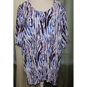 Maggie Barnes size 3X stretch blend artsy Fall pull over top plus size womens - Picture 1 of 6