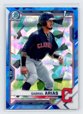 2021 Bowman Sapphire - Gabriel Arias #BCP-89 (RC) Refractor Cleveland Guardians - Image 1 of 2