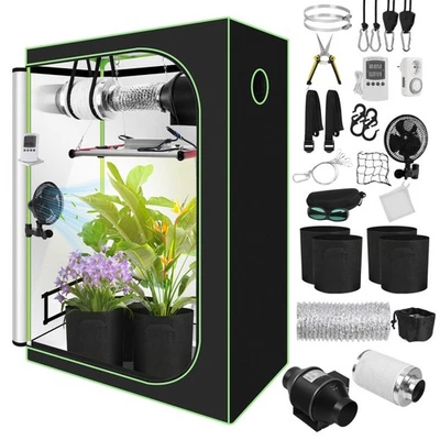 Growbox Komplettset  Vollspektrum Indoor Gewächshaus, Zuchtzelt, Anbauzelt - Bild 1 von 4