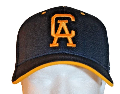 Gorra de béisbol The Game Pro Headgear GAMETEK Rebels NUEVA CON ETIQUETAS azul marino y amarillo L/XL Foto 1 de 4