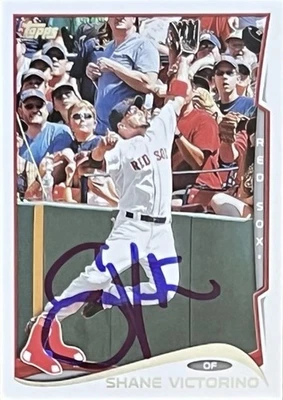 Shane Victorino Signed 2014 Topps #301 Boston Red Sox AUTO - Image 1 of 2