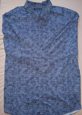 Nautica Men’s Size 5XL Blue Dress Shirt Long Sleeves Button Up Cotton - Image 1 of 4