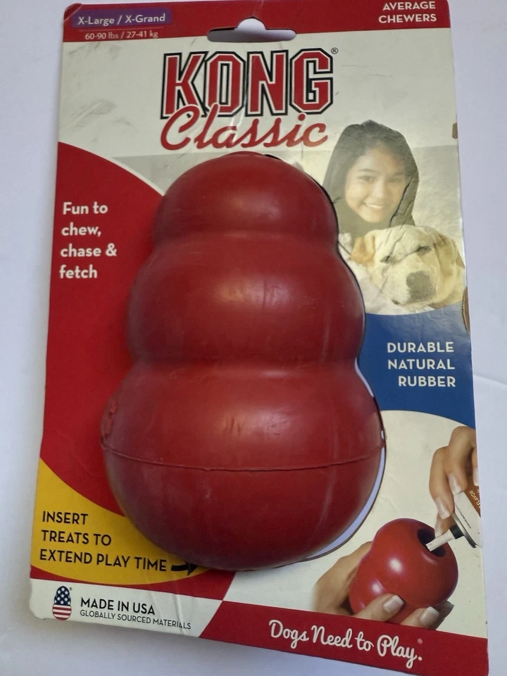 Juguete clásico recargable para perro masticable KONG - rojo XL extra grande XLarge Foto 1 de 1