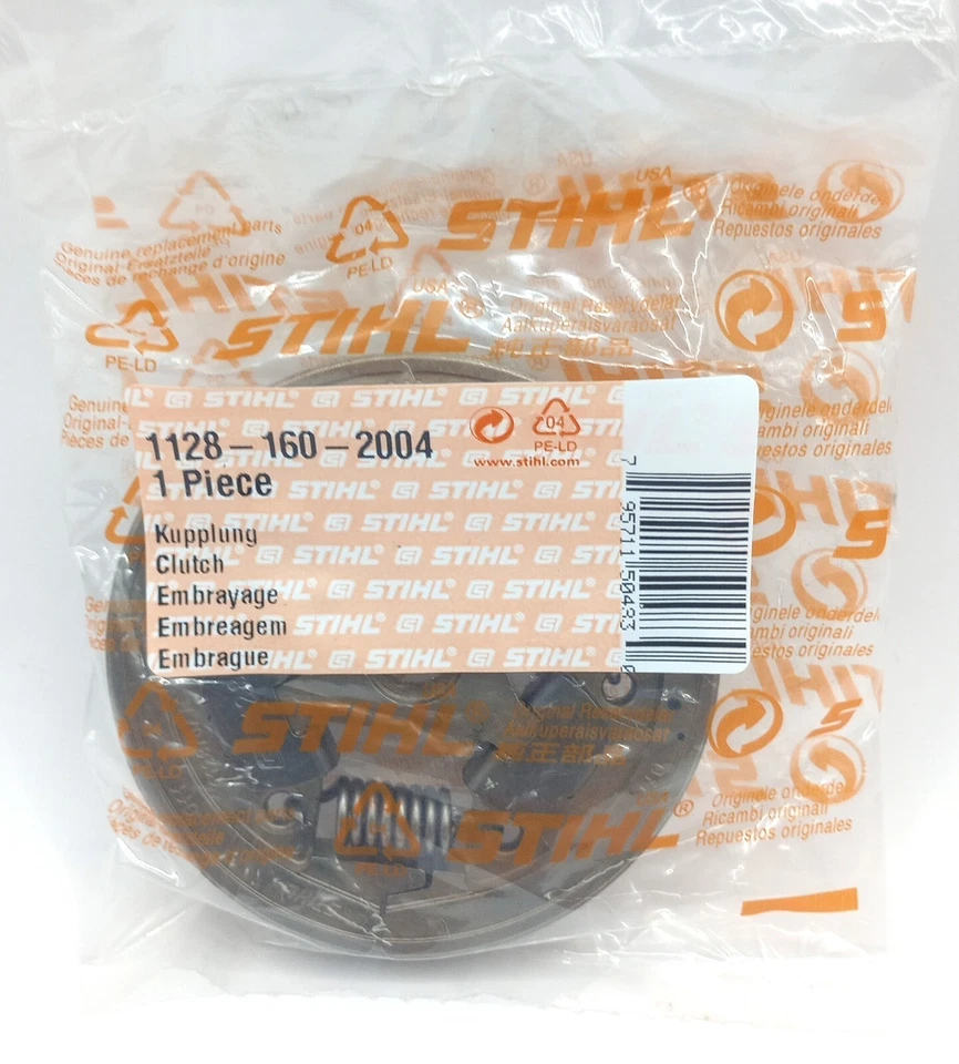 NUEVO Conjunto de embrague genuino STIHL OEM 044 046 MS440 MS460 MS461 1128 160 2004 Foto 1 de 1