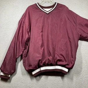 Holloway Athletic Lined Pullover Men's XL Maroon Windbreaker Jacket Golf - Picture 1 of 11