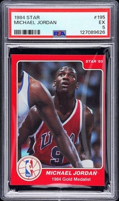 Michael Jordan 1984 Star #195 PSA 5 Rookie 🐐📈💎 Foto 1 de 2