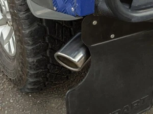 LAND ROVER DEFENDER 90 3 INCH STAINLESS STEEL STRAIGHT THROUGH TAILPIPE DA1676 - Picture 1 of 2