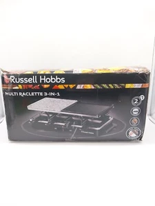Russell Hobbs Multi 3 in 1 Raclette - Schwarz (26280-56) Grillstein #KT5467O-Ü - Bild 1 von 9
