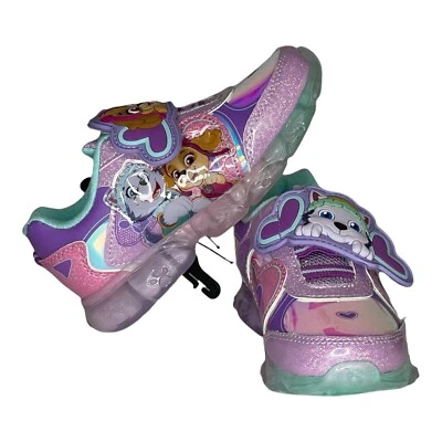 Nickelodeon, Paw Patrol Niñas con dos luces rojas Tenis talla 8-10-11 Púrpura  Foto 1 de 4