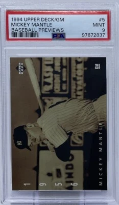 Mickey Mantle PSA 9 - 1994 Upper Deck 促销“1956 三冠王冠军” - Yankees — 第 1/4 张图片