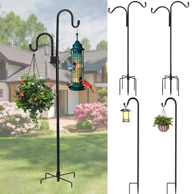 2Pcs Shepherds Crook Hooks 1m 1.5m for Bird Feeders Garden Flower Lights Hanging - Image 1 of 4