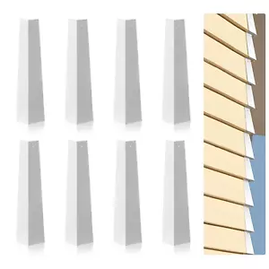 8 Pcs 8 Inch White Aluminum Siding Corner Caps for Mobile Home Exterior - Picture 1 of 12