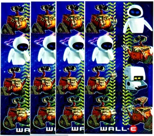 4 Sheets Disney WALL E Scrapbook Stickers! Wall-e EVE EVA - Picture 1 of 2