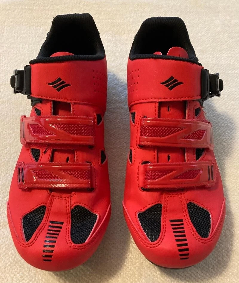 ZAPATOS DE CICLISMO ULTRO SANTIC MUJER - Rojo/Negro - Talla US 7 - WMS18005R Foto 1 de 4