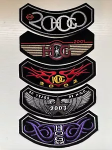 NEW 2000- 2004 HOG Harley Davidson Owners Group Patch lot . Pristine! F5 - Picture 1 of 2