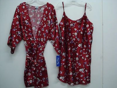 Lencería Nancy King Hecha en EE. UU. Vestido/Bata Talla 2X Multi #549Q Foto 1 de 3