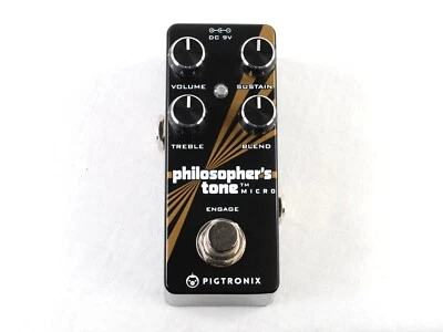 Used Pigtronix Philosopher's Tone Micro Compressor Guitar Effects Pedal - Image 1 of 3