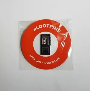 Grabadora de cinta Investigate Pin LOOTCRATE Lootcrate exclusiva abril 2017 LOOTPINS - Imagen 1 de 4