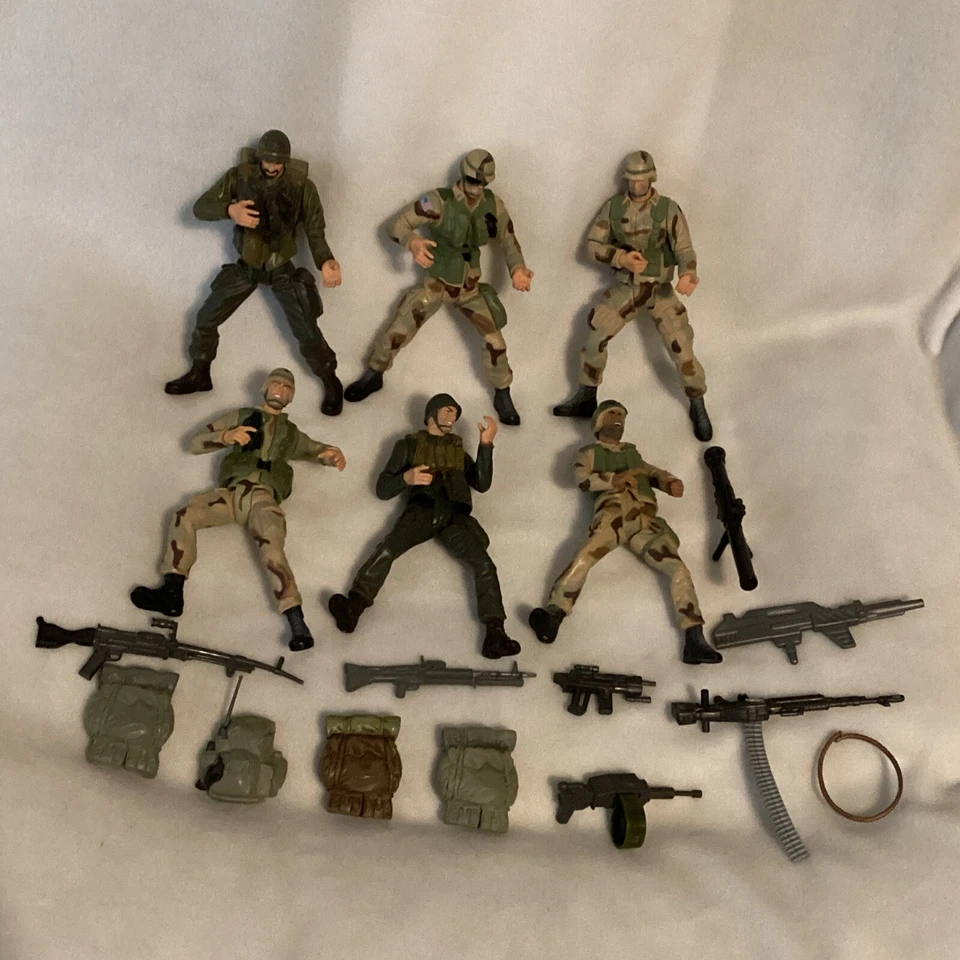 (Lot Of 18)1998 Vintage Lanard The Corps! 6” Action Figures With Accessories - Image 1 of 4