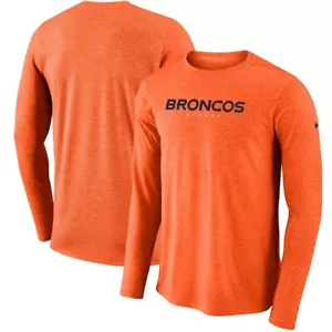 NIKE DENVER BRONCOS NFL MENS SIDELINE PLAYER PERFORMANCE VENTED SHIRT MEDIUM - Picture 1 of 4