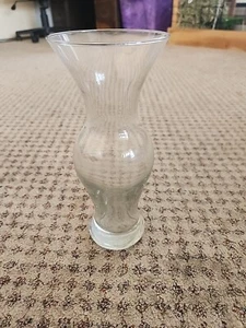 Clear Glass Bud Vase with Weighted Base - 8.5" tall - Picture 1 of 3