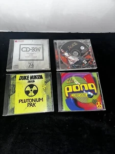 4 Cd Roms Alice EA Game And Pong Atari, Duke Nukem 3 D Plutonium PAK Cd Roms - Picture 1 of 2