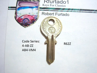 Llave en blanco para Peugeot, Citroen, Renault, Simca vintage (ver serie de códigos) (R62Z) Foto 1 de 4