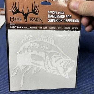 VDE1115 Fish Bass 5" CALCOMANÍA BIG RACK MARCA OFICIAL - Imagen 1 de 5