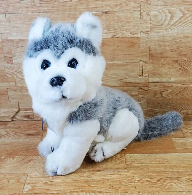 Dan Dee Collector's Choice Husky Puppy Dog 11" Plush Stuffed Animal Medallion - Image 1 of 4
