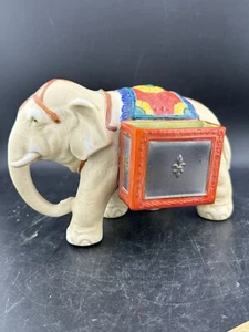 Vtg Matchstick / Cigarettes Holder Elephant Made In Japan TA / Porcelain - Picture 1 of 11