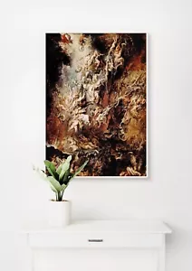 Peter Paul Rubens: La caduta dei dannati. Stampa regalo di lusso museo giclée belle arti - Foto 1 di 2