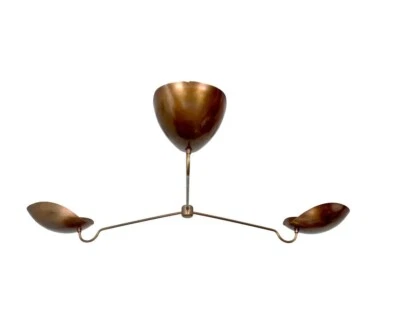 Luces antiguas minimalistas de latón para hogares modernos arreglo de 3 bombillas Foto 1 de 4