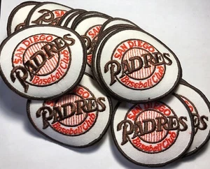 Vintage Lot Of 25 San Diego Padres Logo Iron On Patch MLB Baseball Club NOS - Picture 1 of 2