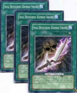 3 X SPADA BAMBÙ YU-GI-OH SOUL DIVOURING 1°ED COMUNE QUASI NUOVA/VETRO COME NUOVA-EN060 - Foto 1 di 1