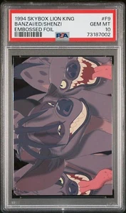 Skybox Lion King 1994 lámina en relieve #F9 Banza Ed Shenzi eBay 1/1 PSA 10 Pop 1 - Imagen 1 de 2