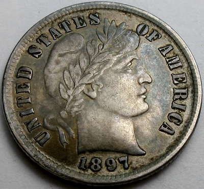 1897 Barber 10¢ Dime - Image 1 of 2