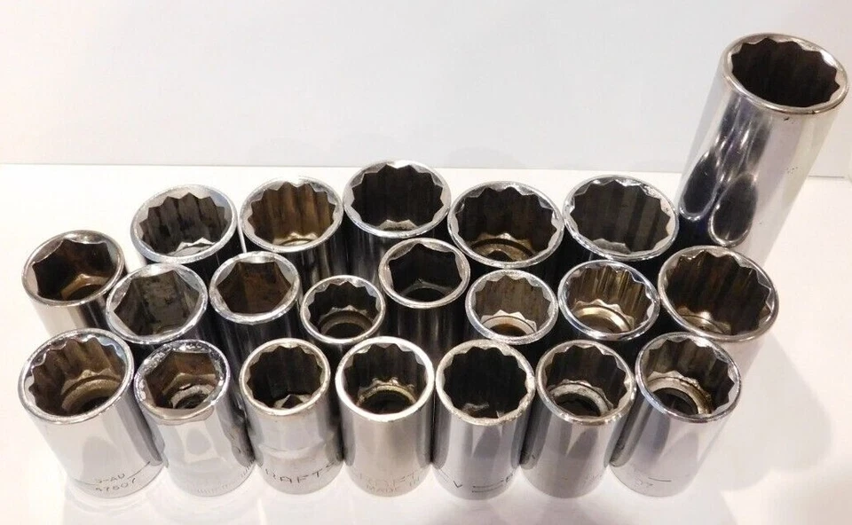 CRAFTSMAN 1/2" DRIVE SOCKETS - Pick Lot - Metric SAE USA Buy More & Save SALE - Image 1 of 1