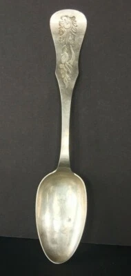 CUCHARA GRANDE ANTIGUA DE PLATA F.HOLM SUECIA CA.1879 Foto 1 de 4