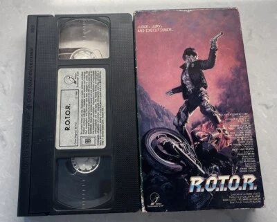 R.O.T.O.R. (VHS, 1988) w/ Dust Cover TESTED Robotic Officer Tactical Operations - Image 1 of 4