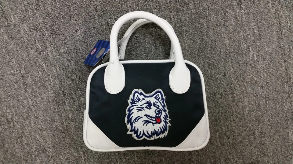 Университет Коннектикута хаски сумочки мини котелок подвеска 14 U Con подарок - Изображение 1 из 1