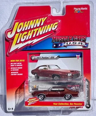 1971 Pontiac GTO Copper Metallic - Johnny Lightning Muscle Cars USA — 2016 New - Image 1 of 4