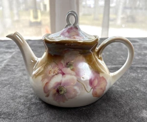 SPLENDIDA TEIERA RS PRUSSIA PICCOLA CON COPERCHIO CON DECORAZIONE FLOREALE MISTA - Foto 1 di 6