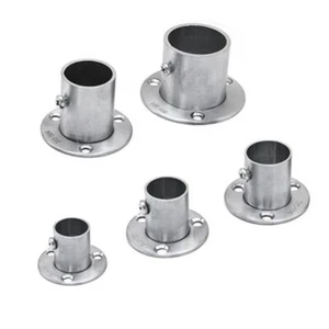 Closet Rod Holder Socket Bracket Flange for Wardrobe Curtain Cloth Rod 16mm-32mm - Picture 1 of 11