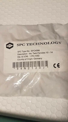 SPC 4586 Twin Ferrules 10-14 Qty 100 - Image 1 of 2