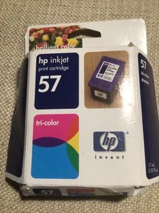 Cartucho de impresión por inyección de tinta tricolor HP 57 marzo de 2004 nuevo sellado genuino - Imagen 1 de 2