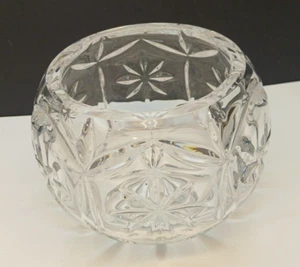 Clear 24% Lead Crystal Bowl/ Vase - Picture 1 of 7