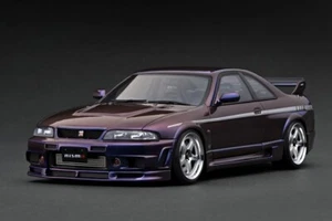 Modelo de coche modelo IG3657 encendido 1:18 NISMO 400R BCNR33 púrpura medianoche - Imagen 1 de 2
