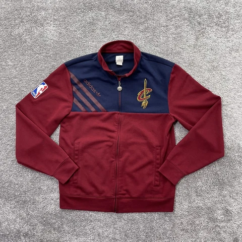 Cleveland Cavaliers Jacket Mens Small 2011 Adidas Pregame Warmup Shooting Zip Cover