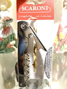 SOMMELIER WAITER SCARONI PROFESSIONAL BOTTLE OPENER CORKSCREW - Picture 1 of 2