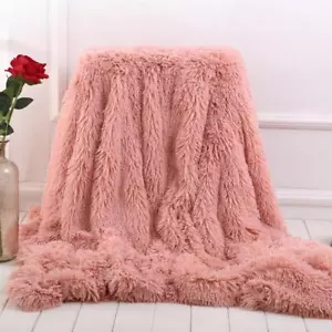 Super Soft Coral Fleece Blanket Warm Cozy Bedding Blanket Fluffy Sofa Bedding Ai - Picture 1 of 90
